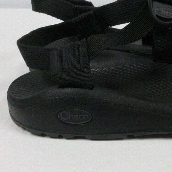 CHACO Z/Cloud Cushioned Sandal Womens Sz 12 Adjustable Durable All Black J107366 - Picture 7 of 12
